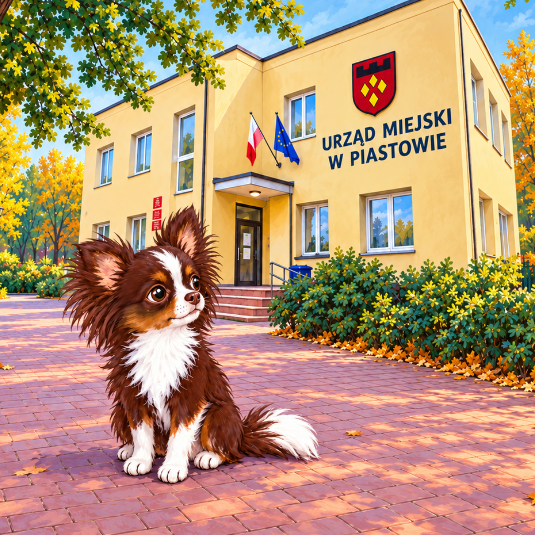 Soja przed Urzędem Miejskim w Piastowie